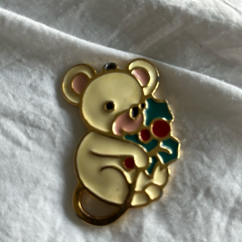 Christmas mouse charm